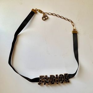 J’adior Dior Black Necklace Choker